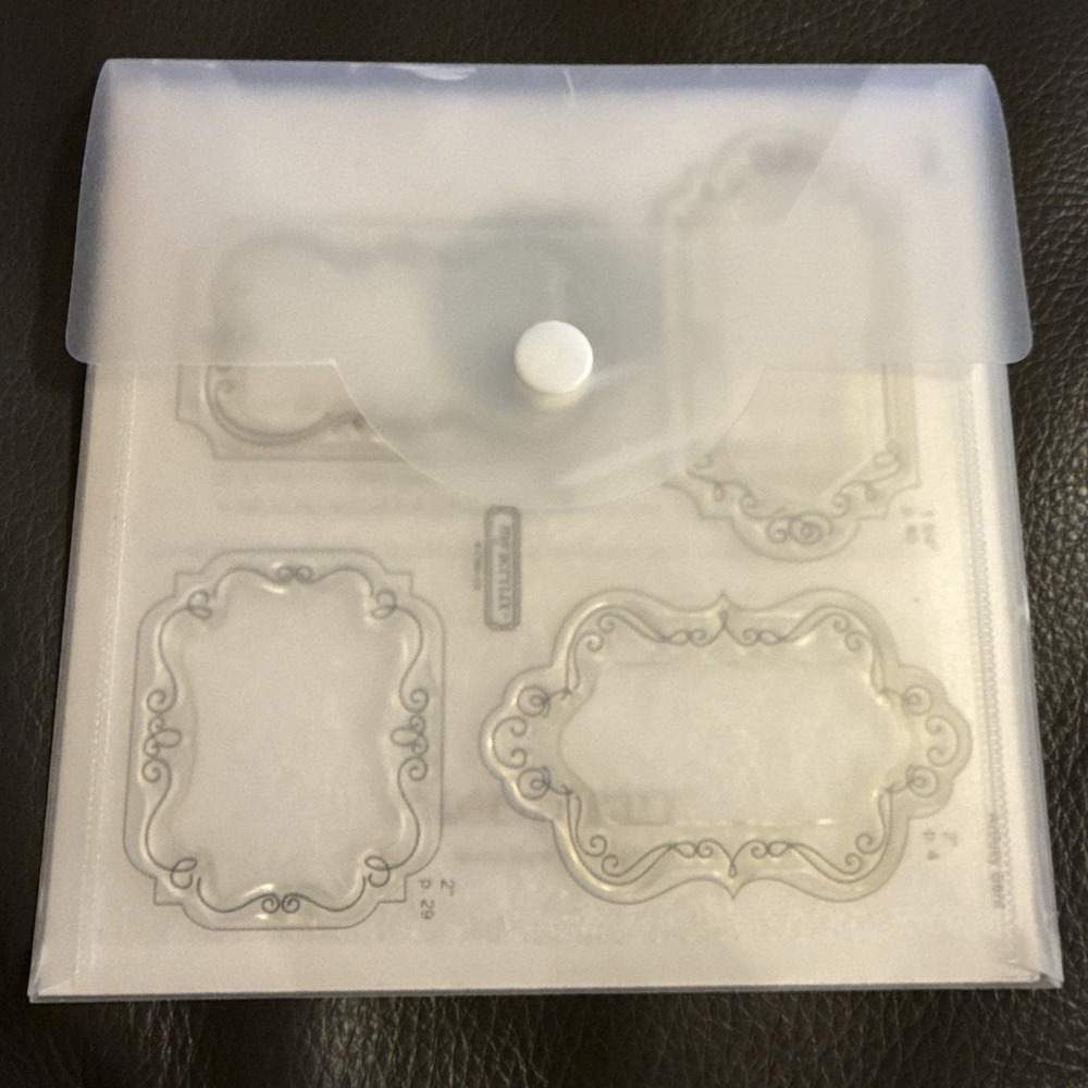 My Acrylix Close To My Heart Curlicue Frames D1631 Stamp Set New